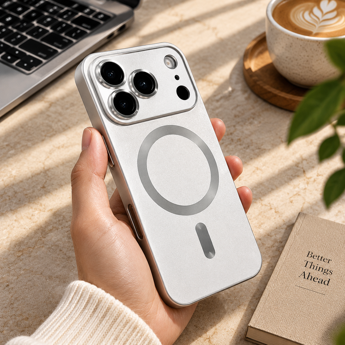 Premium iPhone Case MagSafe Compatible Luxury Metallic Paint Soft TPU Magnetic Protective Cover Shockproof Camera Lens Protection Wireless Charging Slim Full Coverage