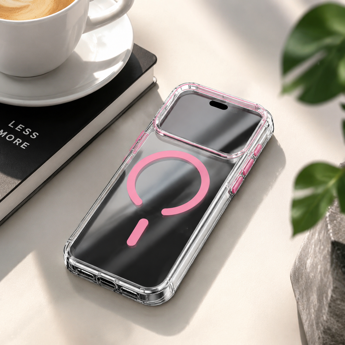 Premium iPhone Case MagSafe Compatible Ultra Slim Luxury Shockproof Protective Cover Magnetic Wireless Charging Soft TPU PC Full Coverage Anti Scratch