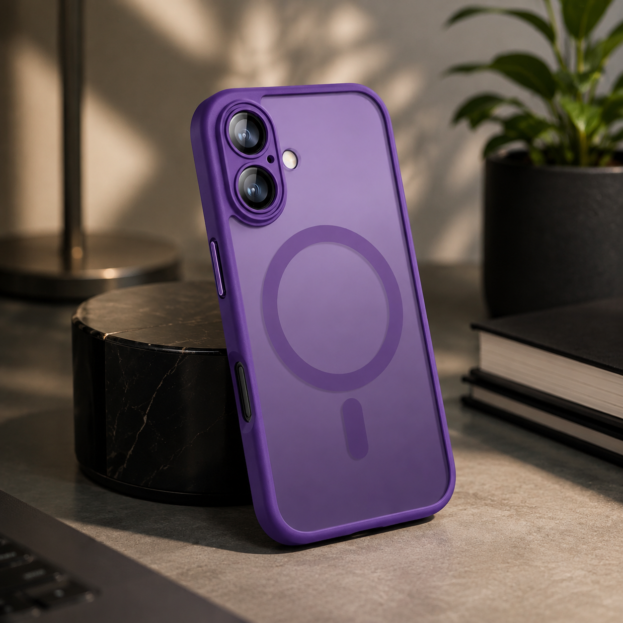 Premium iPhone Case Magnetic Armor Shockproof Cover MagSafe Compatible Matte Translucent Protective Case Wireless Charging Slim Full Coverage Design