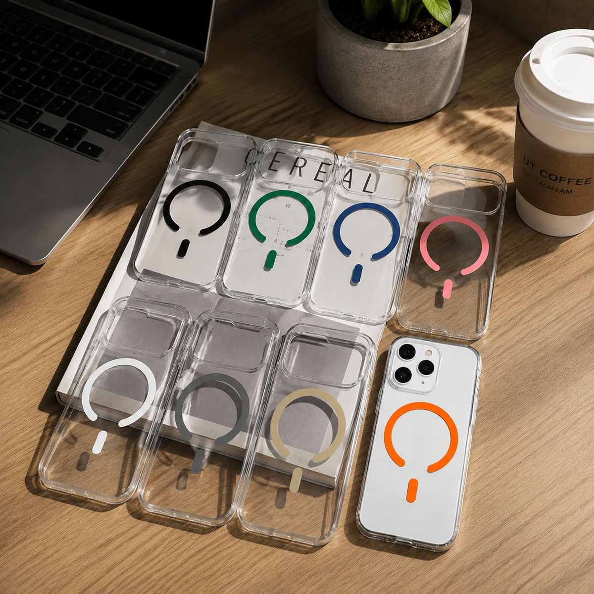 Premium iPhone Case MagSafe Compatible Ultra Slim Luxury Shockproof Protective Cover Magnetic Wireless Charging Soft TPU PC Full Coverage Anti Scratch