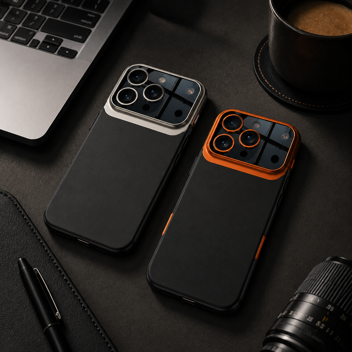 Premium iPhone Case Two Tone Spliced Slim Hard Shell Protective Cover Camera Lens Protection Anti Fingerprint Anti Scratch Non Slip Full Coverage 2. Product Description