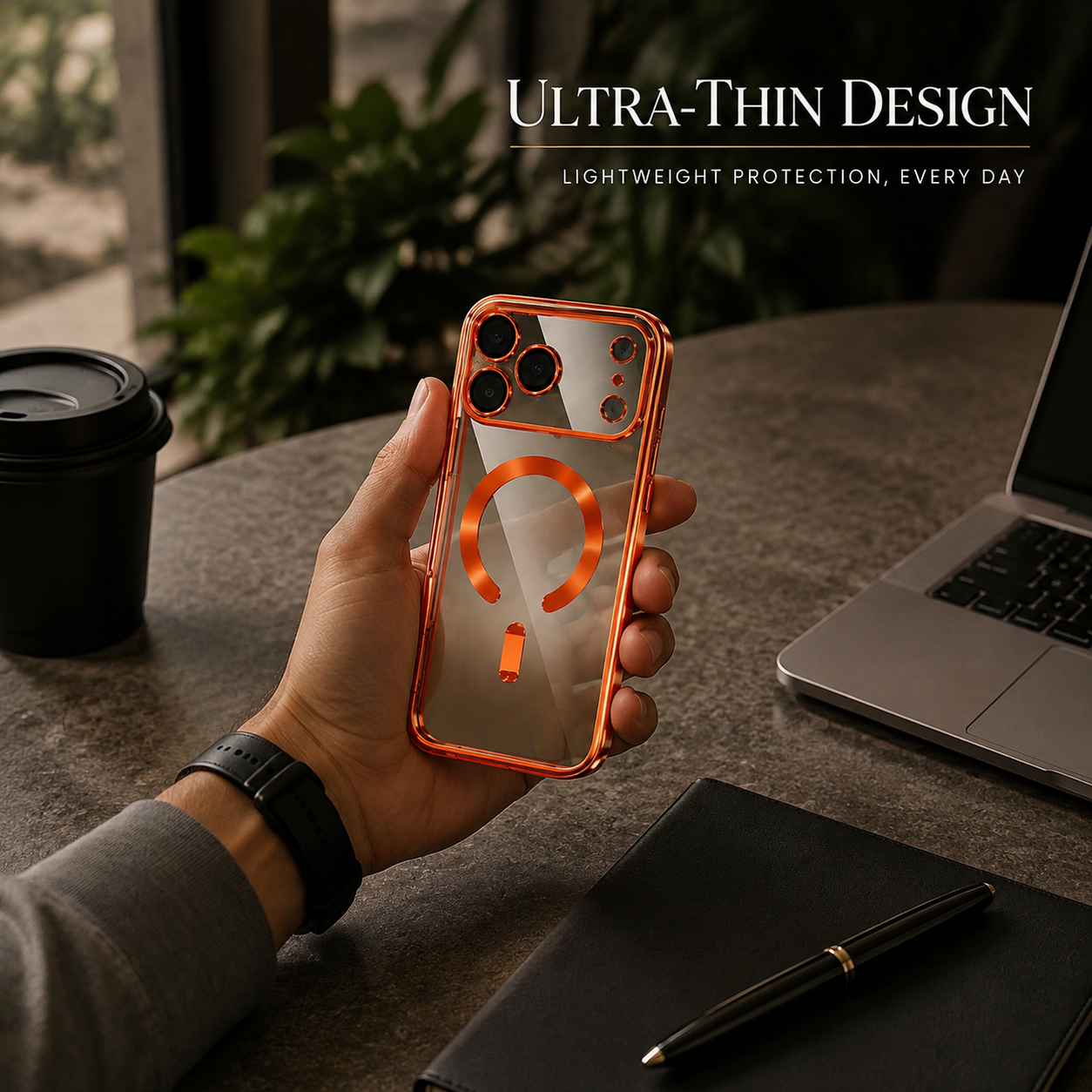 Premium iPhone Case MagSafe Compatible Magnetic Clear Protective Cover Shockproof Soft TPU Camera Lens Protection Slim Plated Full Coverage