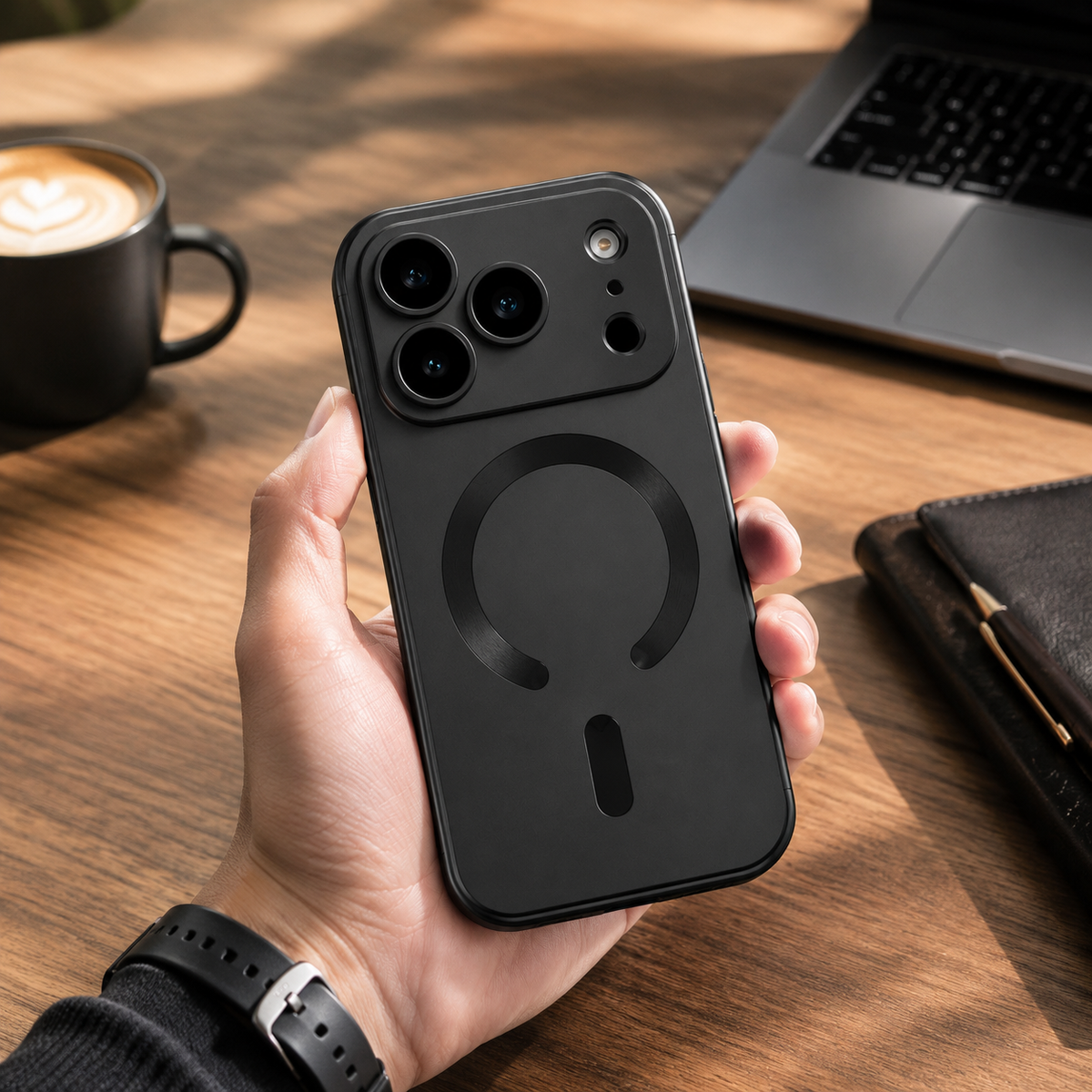 Premium iPhone Case MagSafe Compatible Luxury Metallic Paint Soft TPU Magnetic Protective Cover Shockproof Camera Lens Protection Wireless Charging Slim Full Coverage