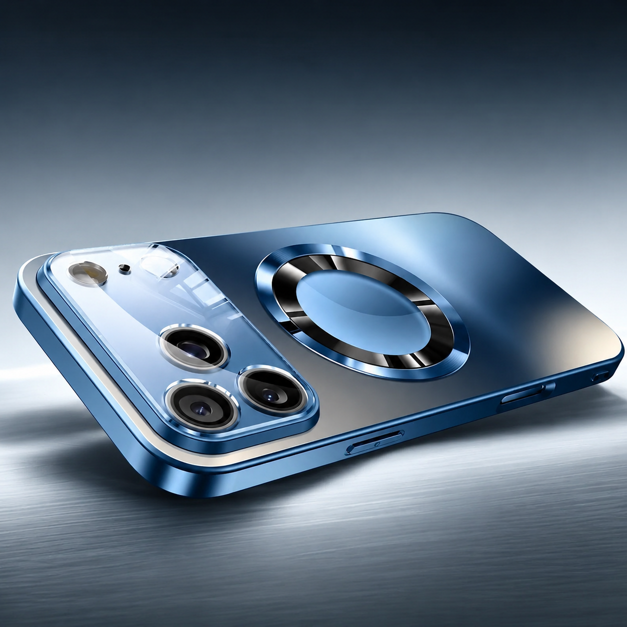 Luxury iPhone Case MagSafe Compatible Magnetic Shockproof Cover Titanium Metallic Matte PC TPU Back Camera Lens Protection Ultra Thin Full Coverage