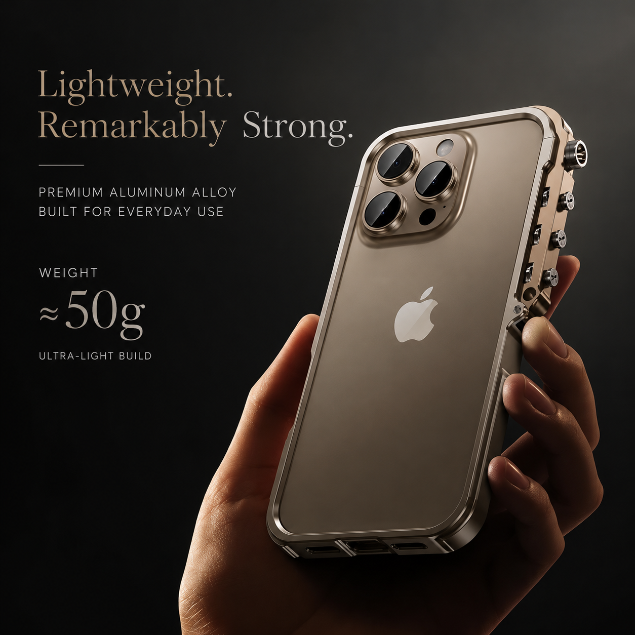 Premium Aluminum Alloy iPhone Case 360° Armor Frame Metal Bumper Shockproof Protective Cover Slim Durable Mechanical Design