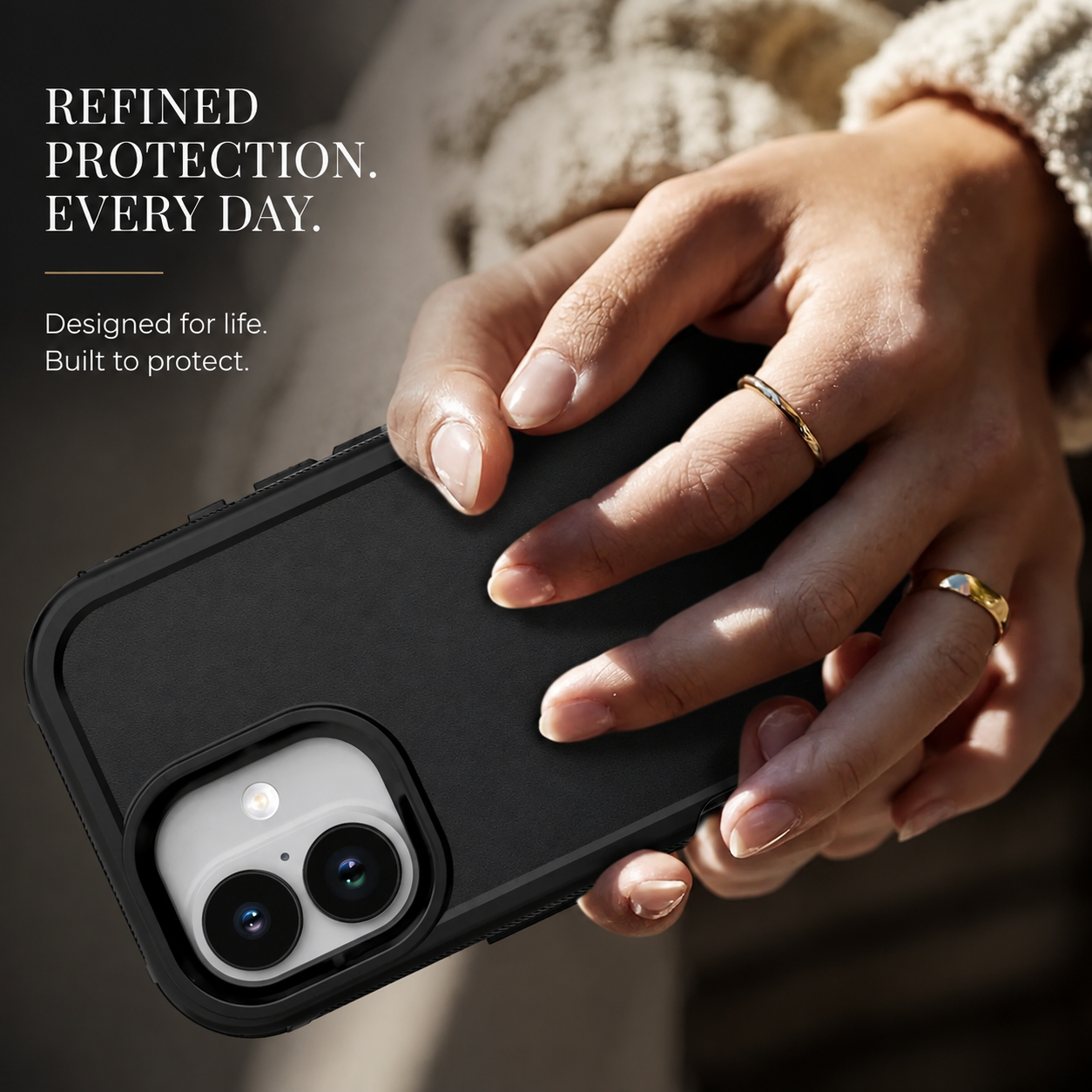 Premium Durable iPhone Case Heavy Duty 3 Layer Hybrid Cover with Belt Clip Holster Shockproof Hard PC Matte Anti Fingerprint Protective Design