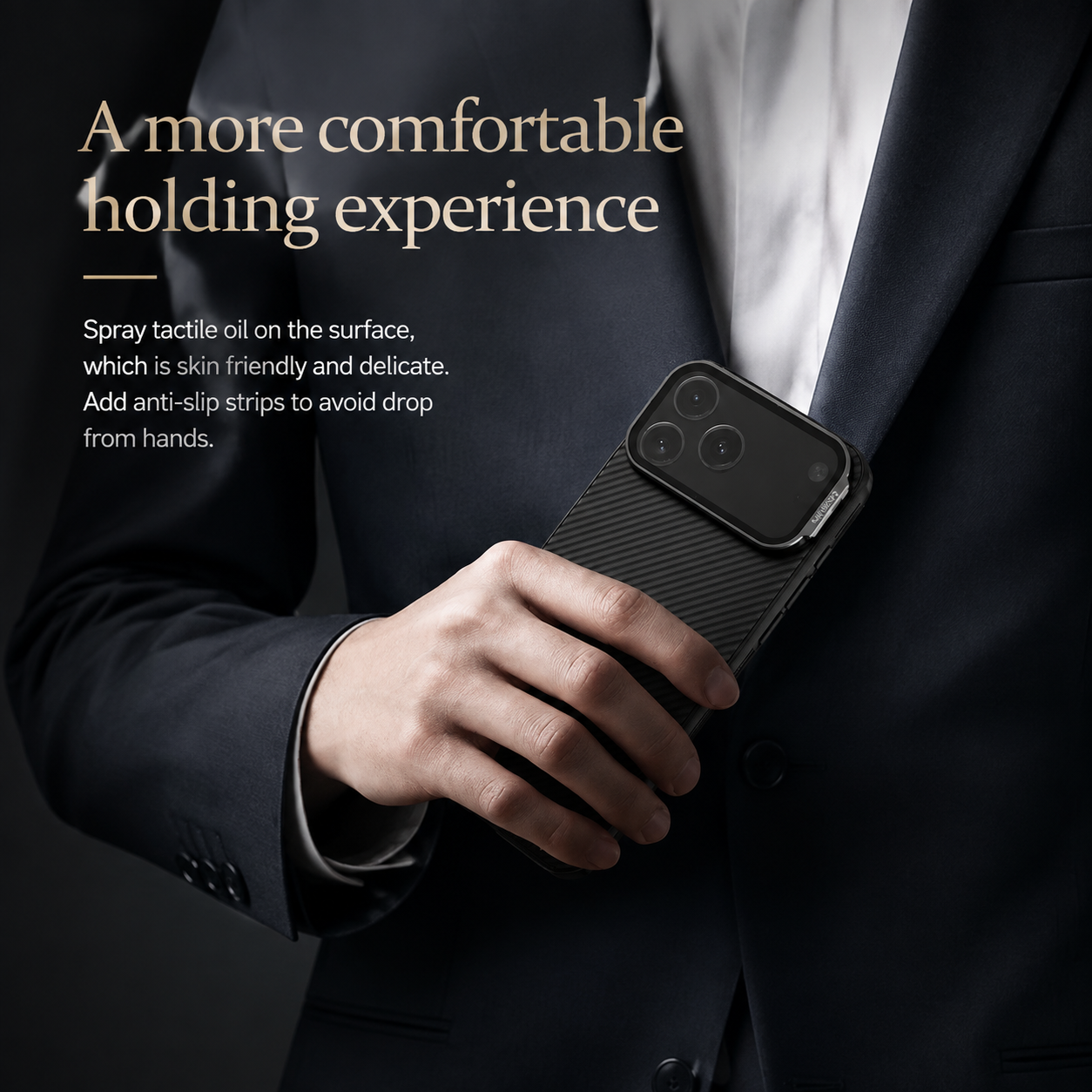 Premium Durable iPhone Case MagSafe Compatible CamShield Cover Foldable Lens Stand Shockproof Textured PC Half Wrapped Non Slip Protective Design