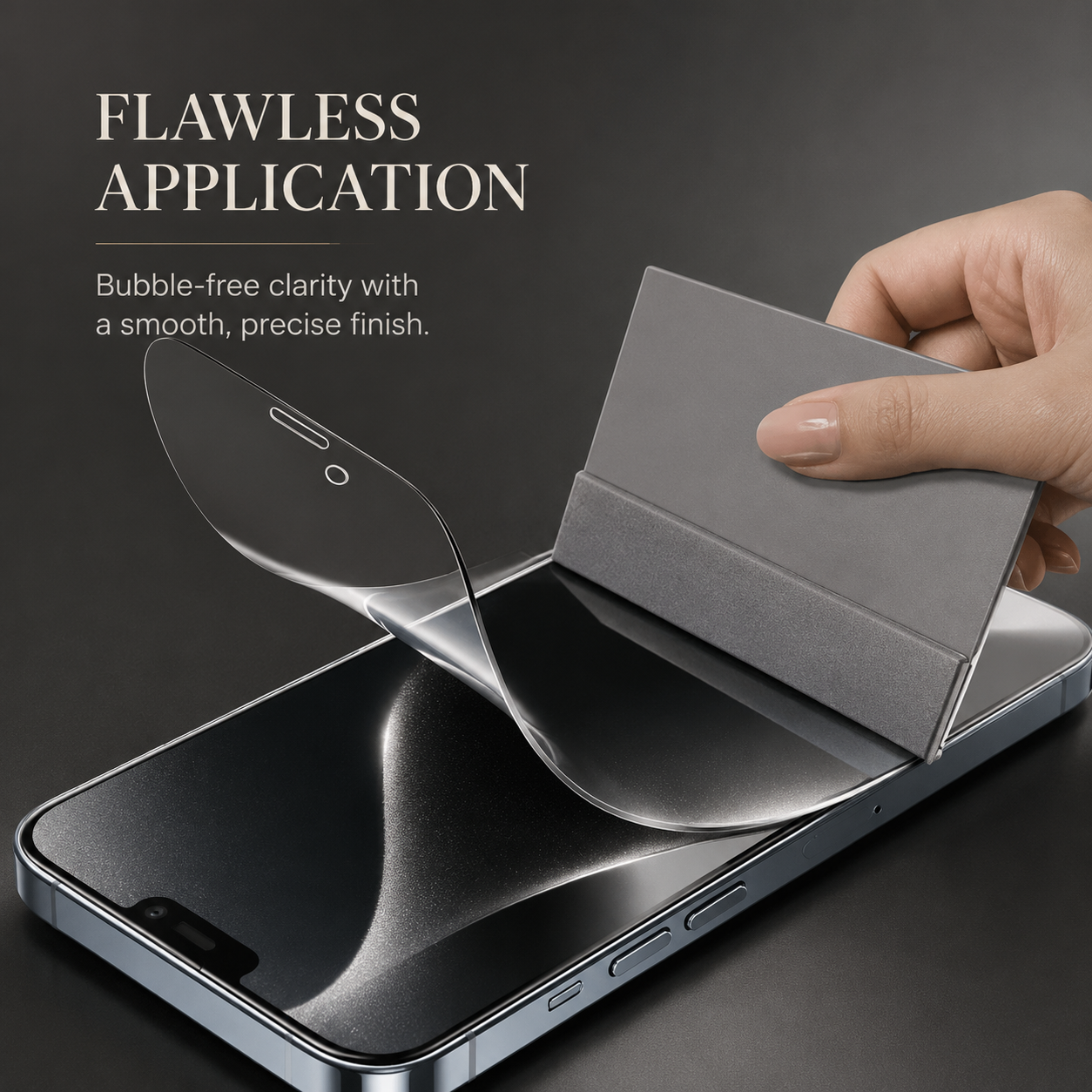 Premium Hydrogel Screen Protector Flexible Full Cover Protective Film Scratch Resistant Smooth Touch Impact Protection Compatible with iPhone