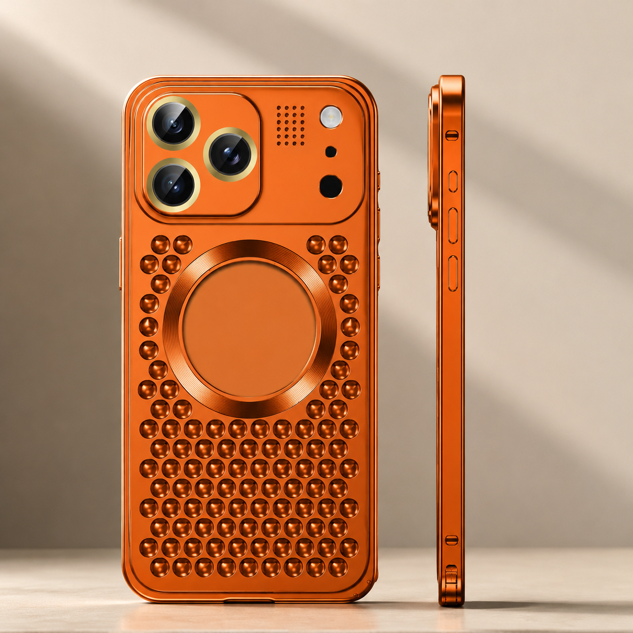 Premium Luxury iPhone Case Aluminum Alloy Magnetic Cover Heat Dissipation Metal Frame Camera Lens Guard Anti Fall Protective Durable Design Build