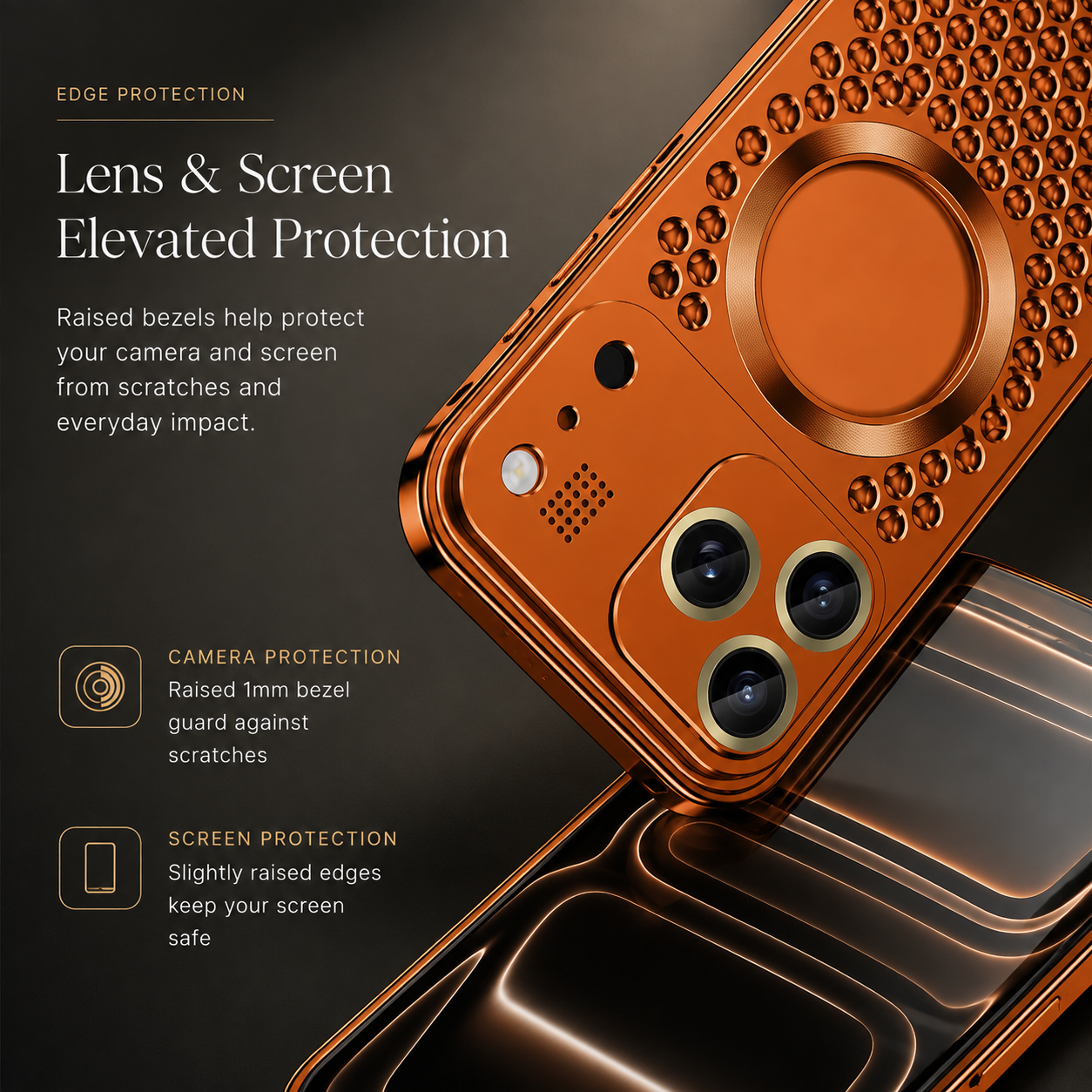 Premium Luxury iPhone Case Aluminum Alloy Magnetic Cover Heat Dissipation Metal Frame Camera Lens Guard Anti Fall Protective Durable Design Build
