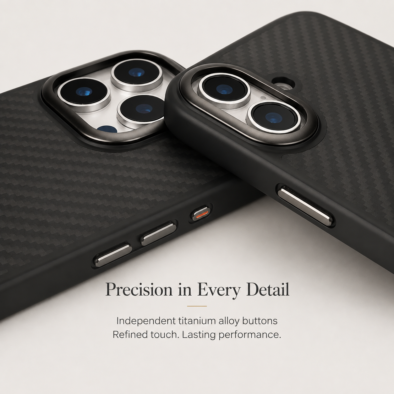 Premium Luxury iPhone Case MagSafe Compatible 1500D Aviation Carbon Fiber Cover Shockproof TPU Ultra Lightweight High Strength Protective Durable Design Finish