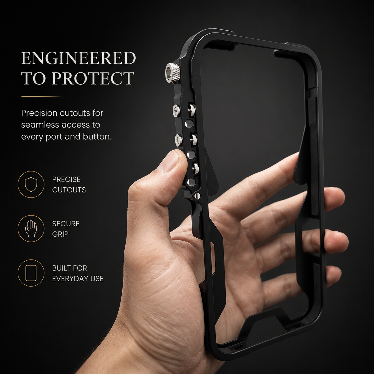 Premium Luxury iPhone Case MagSafe Compatible Aluminum Armor Frame Cover Shockproof Heavy Duty Bumper Rugged Protective Slim Design Finish