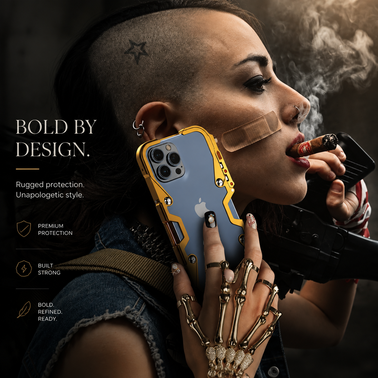 Premium Luxury iPhone Case MagSafe Compatible Aluminum Armor Frame Cover Shockproof Heavy Duty Bumper Rugged Protective Slim Design Finish