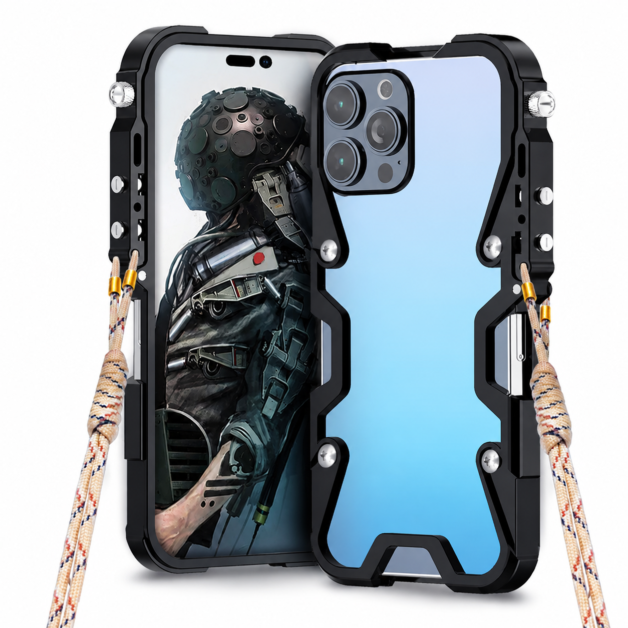 Premium Luxury iPhone Case MagSafe Compatible Aluminum Armor Frame Cover Shockproof Heavy Duty Bumper Rugged Protective Slim Design Finish