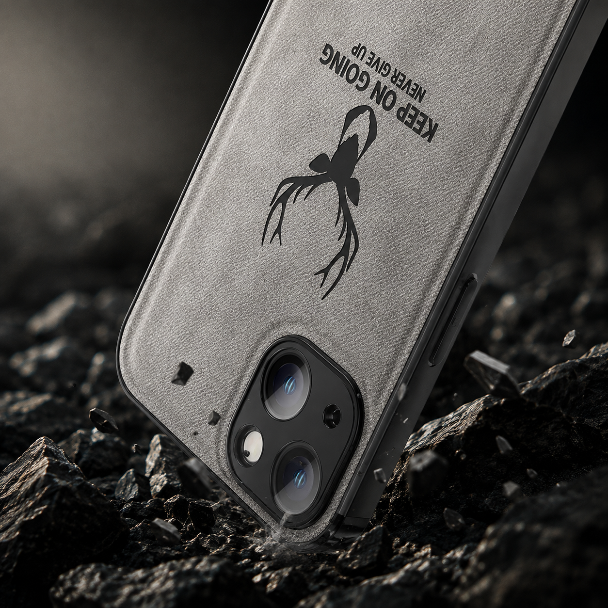 Premium Luxury iPhone Case MagSafe Compatible Canvas Texture Deer Design Cover Shockproof Bumper Frame Camera Protection Slim Protective Design Finish