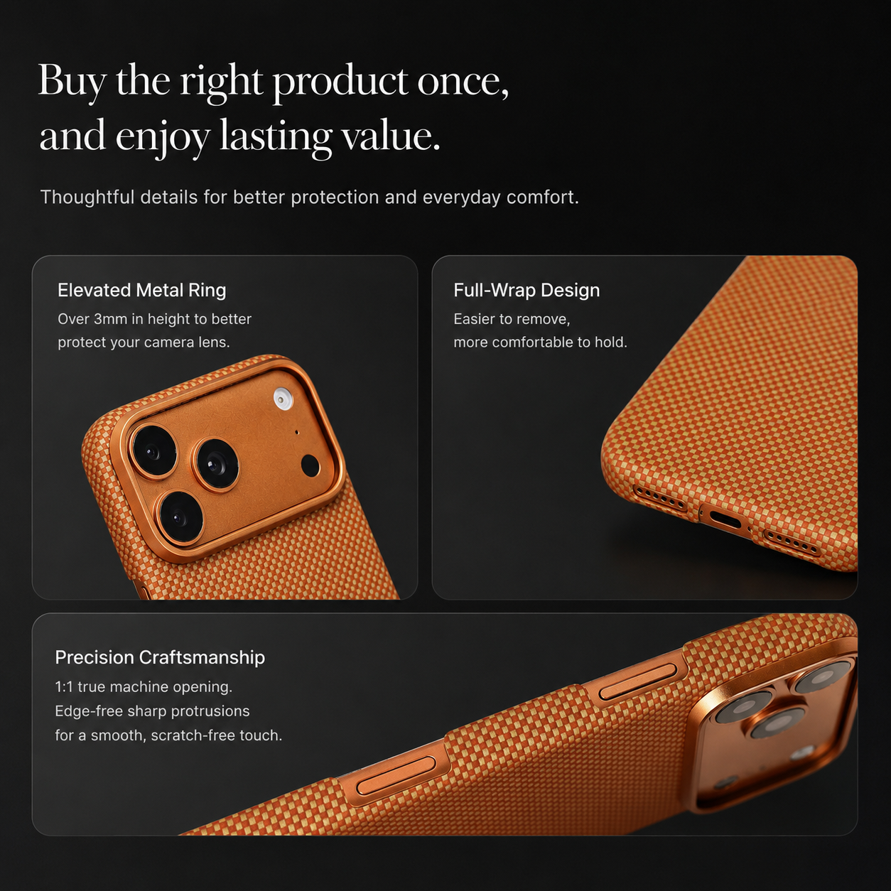 Premium Luxury iPhone Case MagSafe Compatible Carbon Aramid Fiber Cover Kevlar Build Shockproof Full Body Protective Durable Design Finish Matte