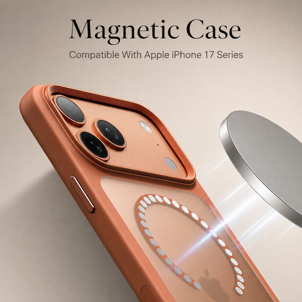 Premium Luxury iPhone Case MagSafe Compatible Clear Armor Cover AI Camera Button Shockproof Anti Scratch Full Protection Durable Protective Design