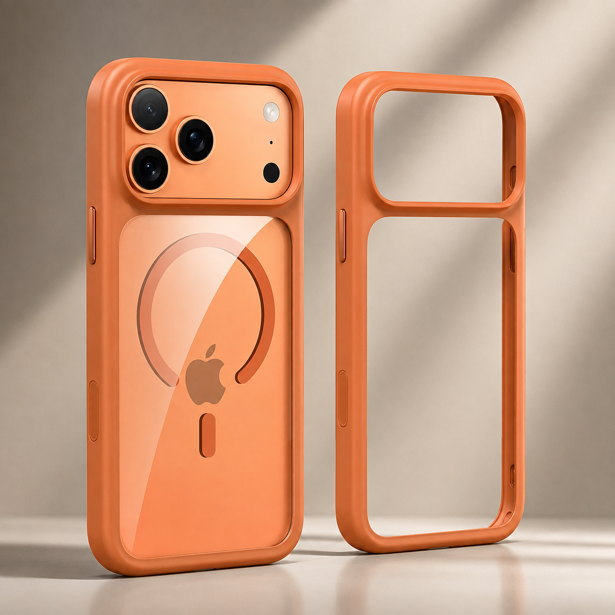 Premium Luxury iPhone Case MagSafe Compatible Clear Armor Cover AI Camera Button Shockproof Anti Scratch Full Protection Durable Protective Design