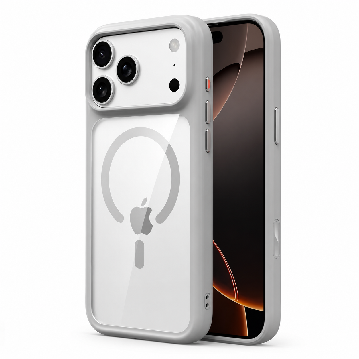 Premium Luxury iPhone Case MagSafe Compatible Clear Armor Cover AI Camera Button Shockproof Anti Scratch Full Protection Durable Protective Design