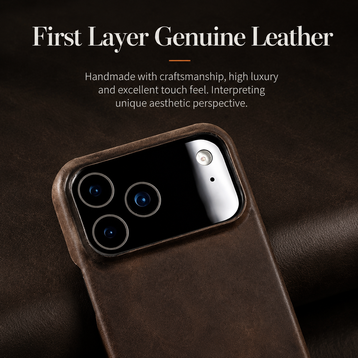 Premium Luxury iPhone Case MagSafe Compatible Genuine Cowhide Leather Pull Up Cover Retro Magnetic Shockproof Full Back Protective Durable Design