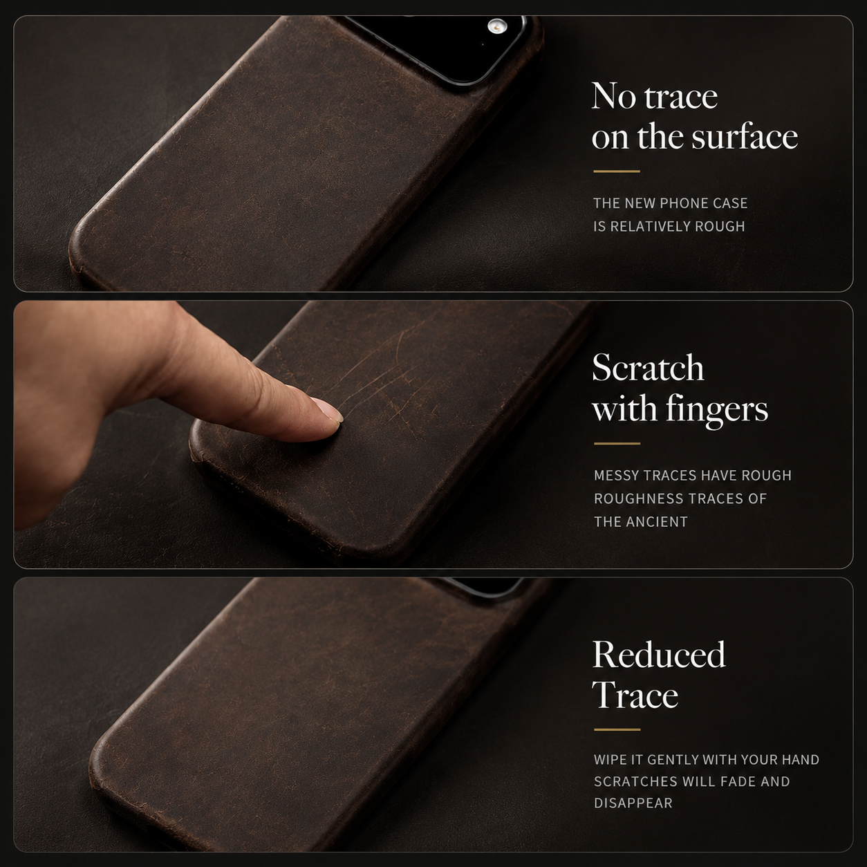 Premium Luxury iPhone Case MagSafe Compatible Genuine Cowhide Leather Pull Up Cover Retro Magnetic Shockproof Full Back Protective Durable Design
