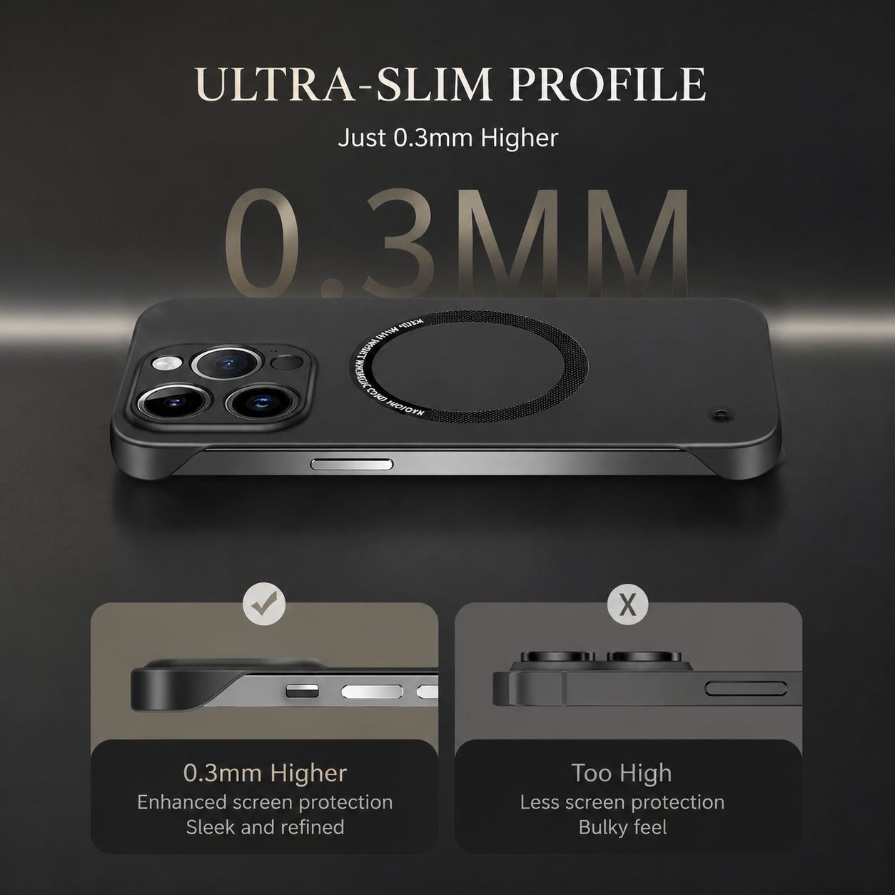 Premium Luxury iPhone Case MagSafe Compatible Genuine Leather Cover Magnetic Shockproof Camera Protection Slim Protective Durable Design Finish
