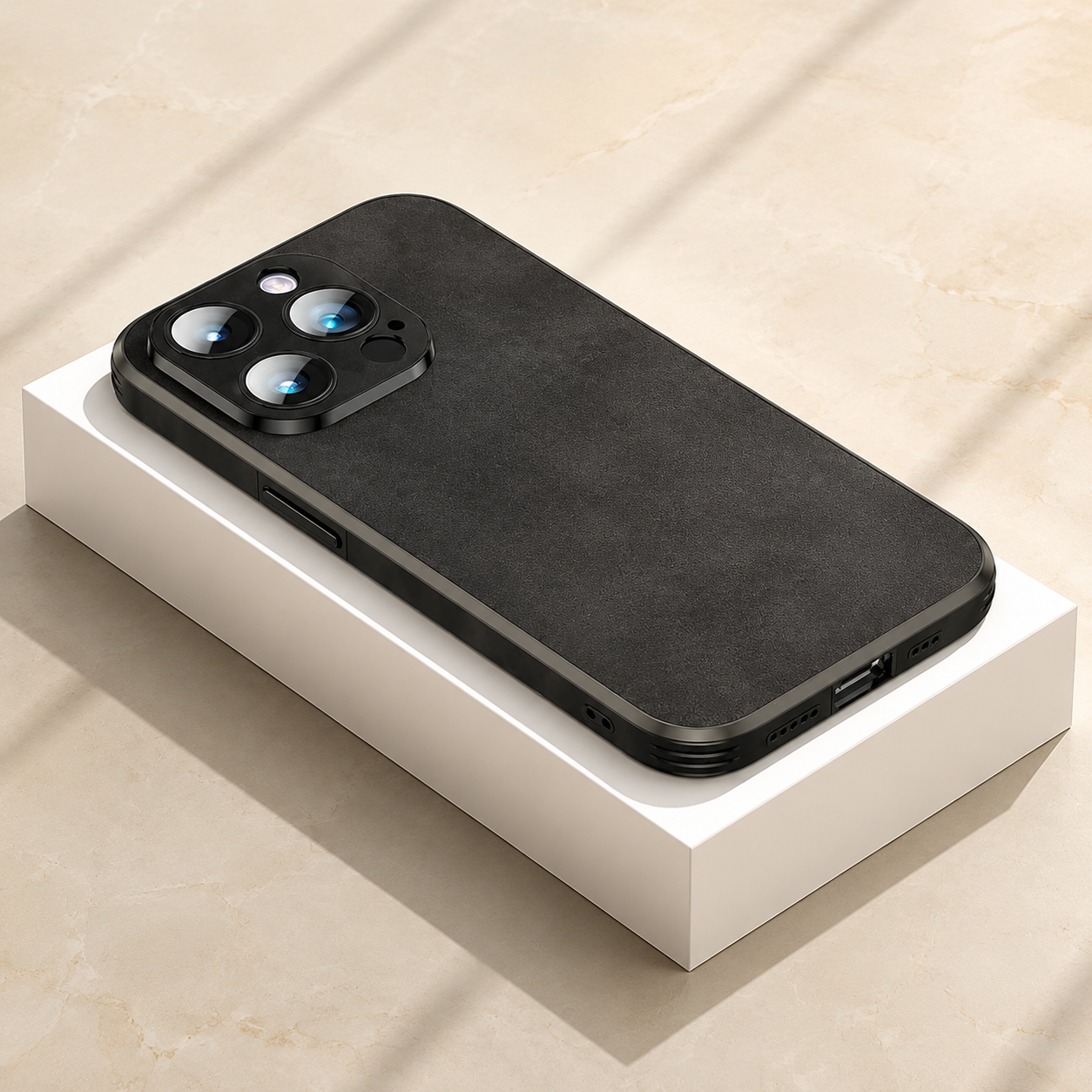 Premium Luxury iPhone Case MagSafe Compatible Genuine Leather Cover Shockproof Camera Lens Protection Slim Protective Durable Design Finish Style