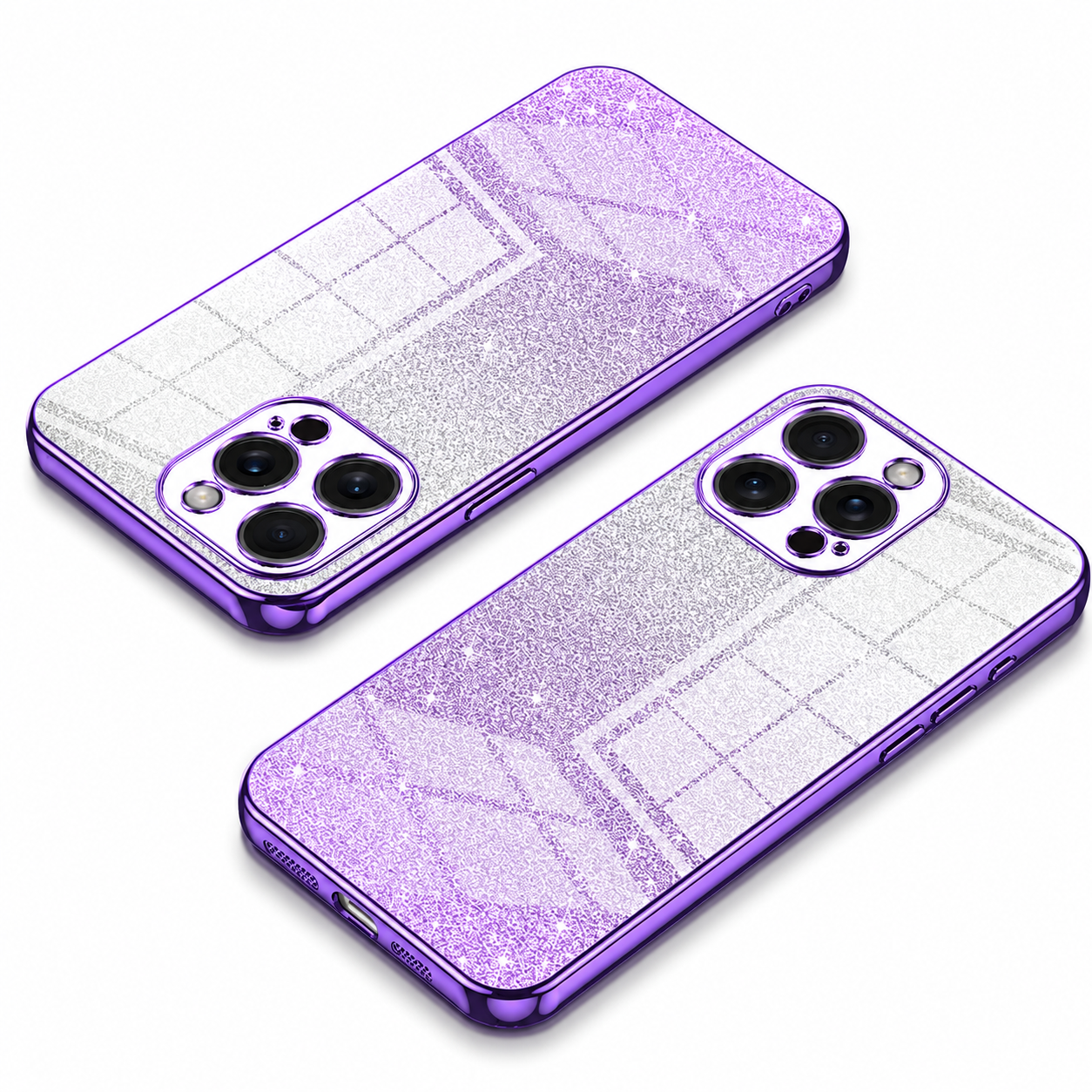 Premium Luxury iPhone Case MagSafe Compatible Glitter TPU Cover Shockproof Camera Lens Protection Slim Protective Durable Design Finish Style Matte