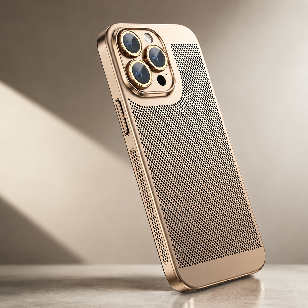 Premium Luxury iPhone Case MagSafe Compatible Honeycomb Texture Heat Dissipation Cover Shockproof Camera Lens Protection Slim Protective Design Finish