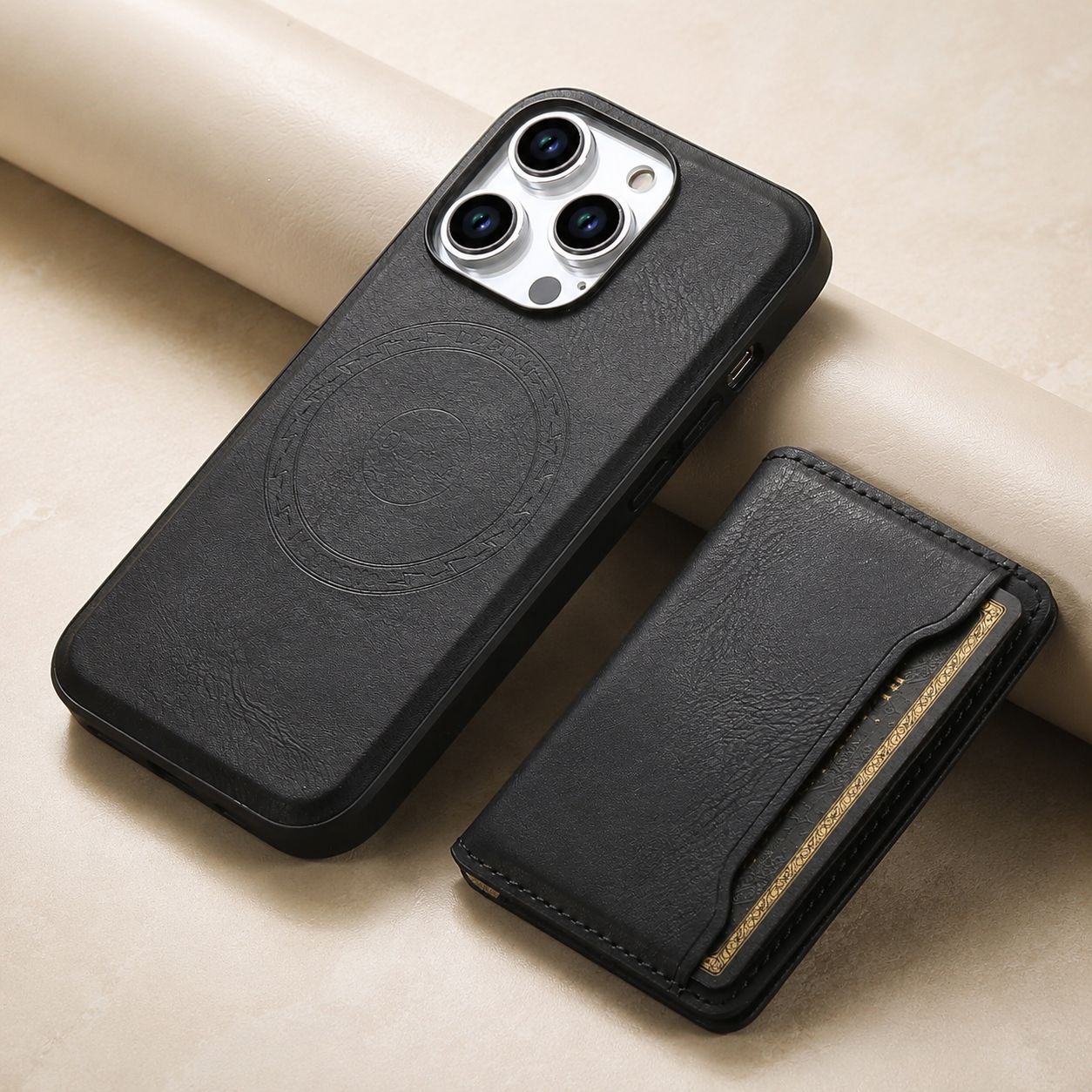 Premium Luxury iPhone Case MagSafe Compatible Leather Wallet Cover Card Holder Shockproof Camera Protection Slim Protective Durable Design Finish