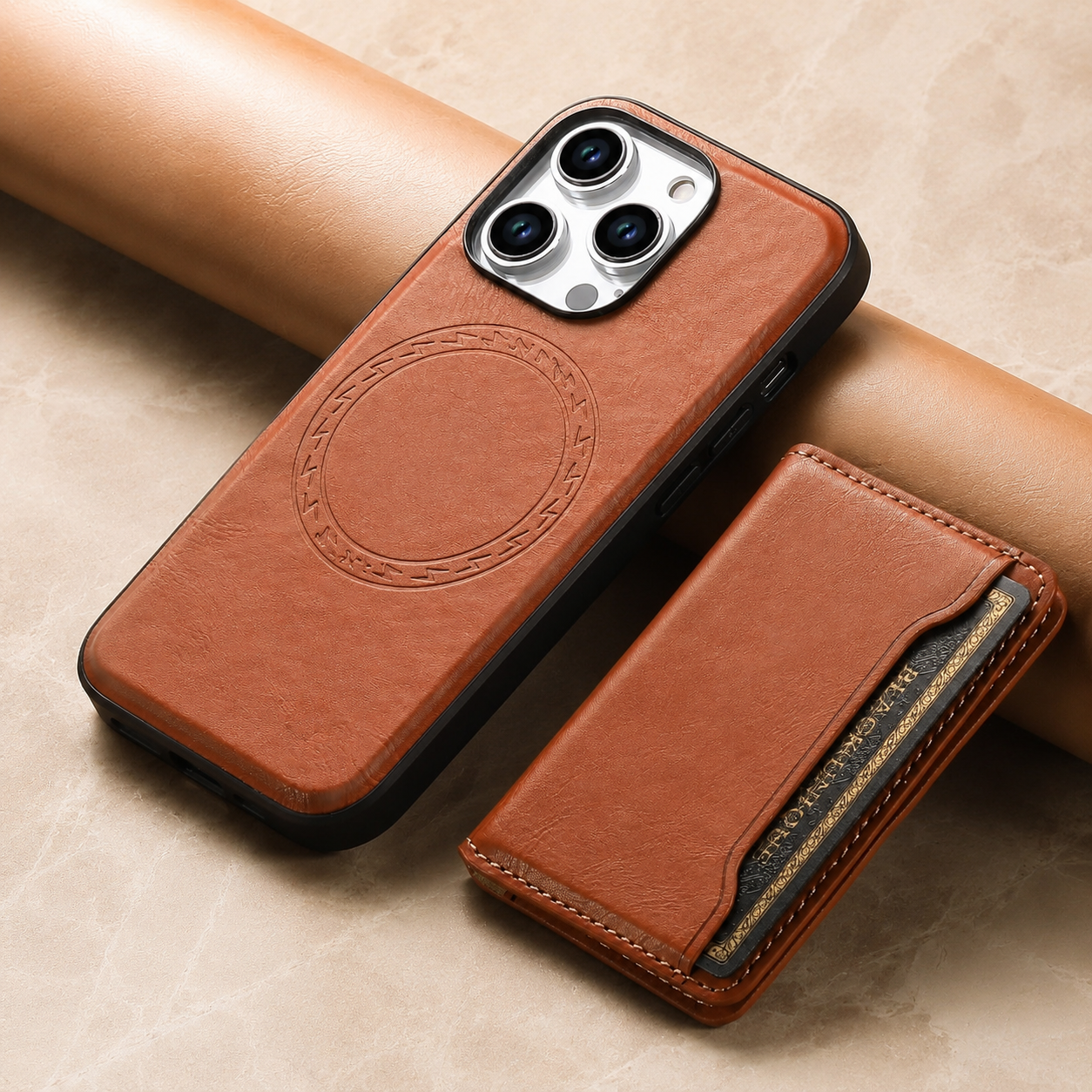Premium Luxury iPhone Case MagSafe Compatible Leather Wallet Cover Card Holder Shockproof Camera Protection Slim Protective Durable Design Finish