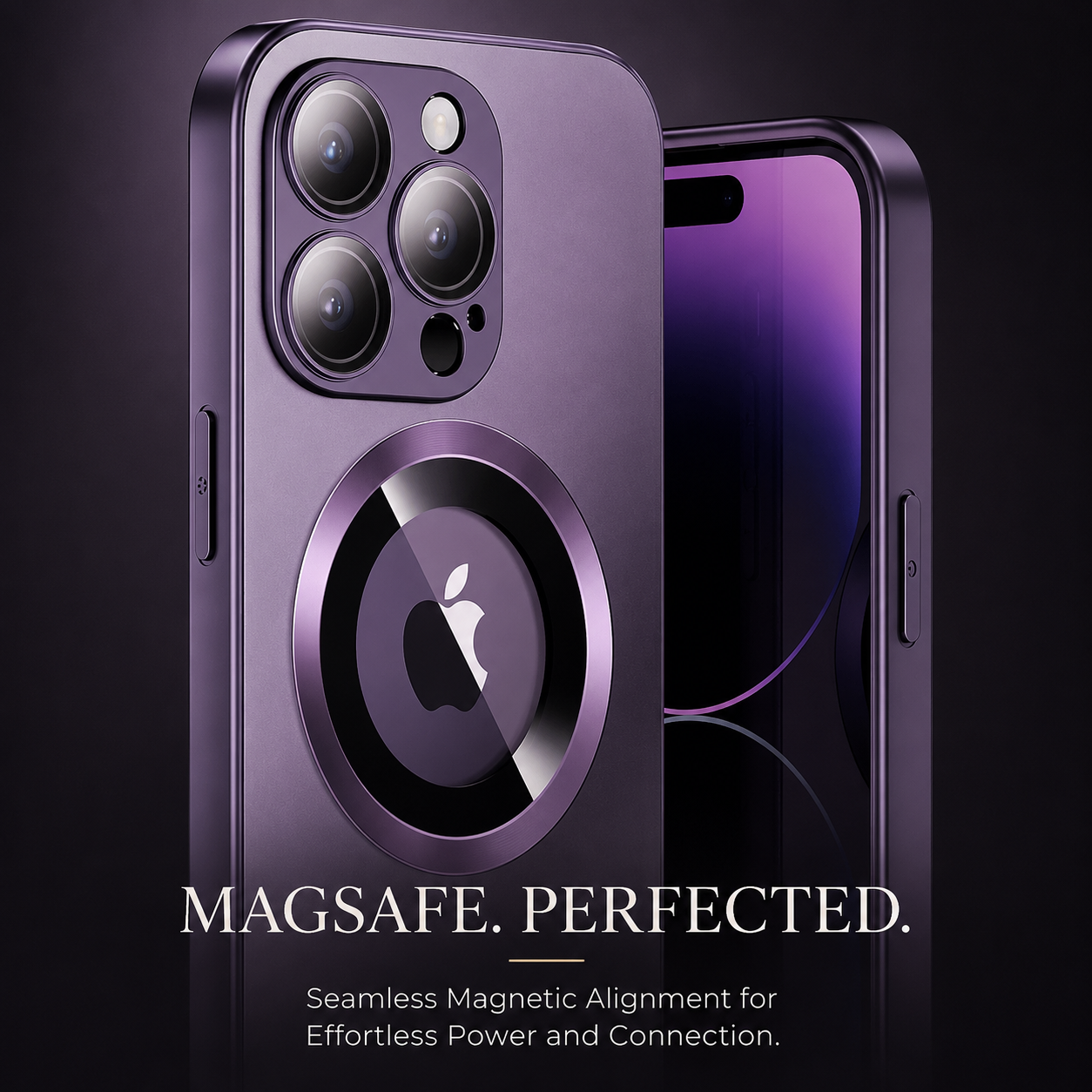 Premium Luxury iPhone Case MagSafe Compatible Matte Magnetic Cover Shockproof Camera Lens Protection Slim Protective Durable Design Finish Style Fit