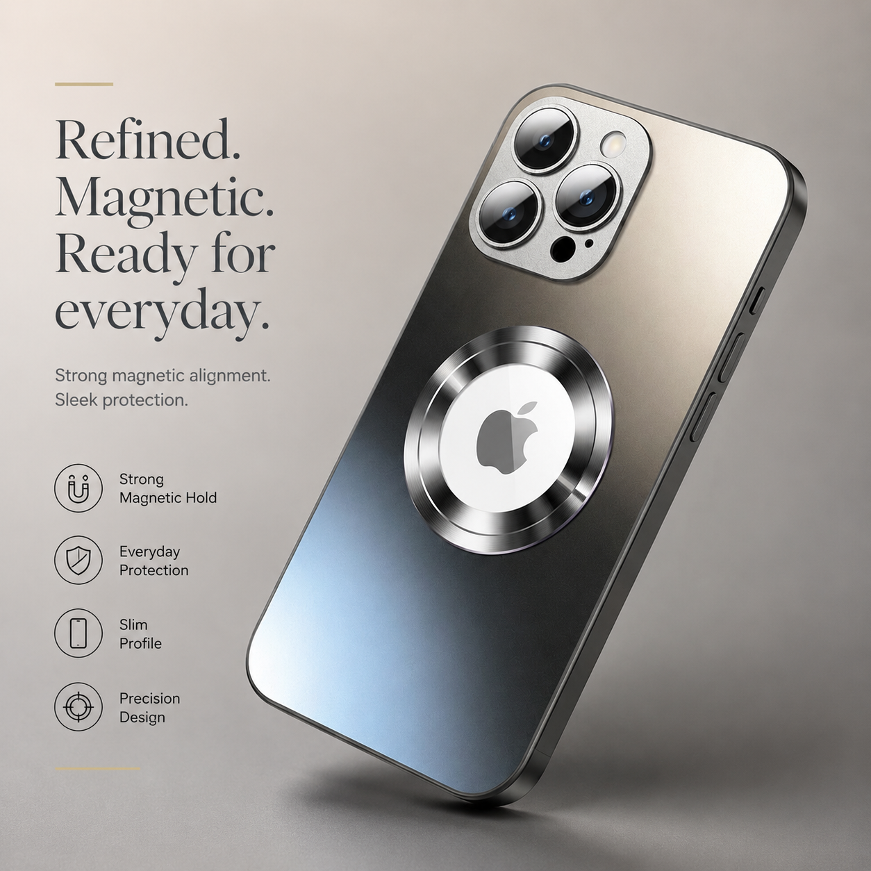 Premium Luxury iPhone Case MagSafe Compatible Matte Magnetic Cover Shockproof Camera Lens Protection Slim Protective Durable Design Finish Style Fit