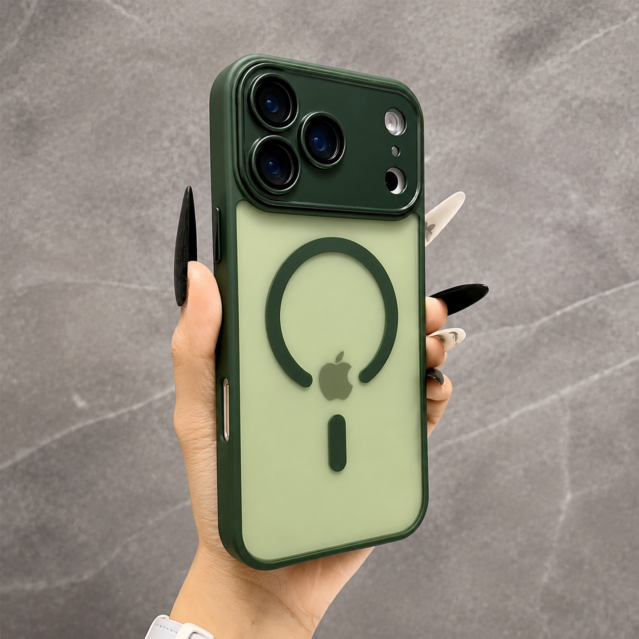 Premium Luxury iPhone Case MagSafe Compatible Matte Magnetic Translucent Cover PC TPU Hybrid Shockproof Anti Fingerprint Protective Durable Design Finish