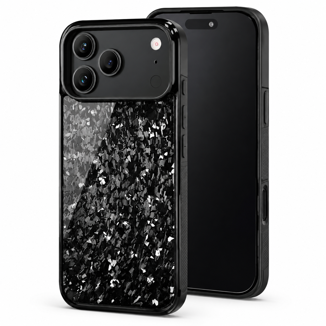Premium Luxury iPhone Case MagSafe Compatible Real Forged Carbon Fiber Cover Shockproof Full Coverage TPU Hybrid Non Slip Durable Protective Design