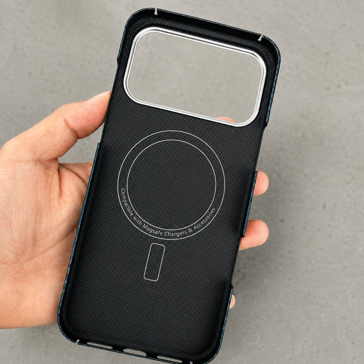 Premium Luxury iPhone Case MagSafe Compatible Ultra Thin Aramid Carbon Fiber Cover Kevlar Grade Shock Resistant Washable Protective Durable Design