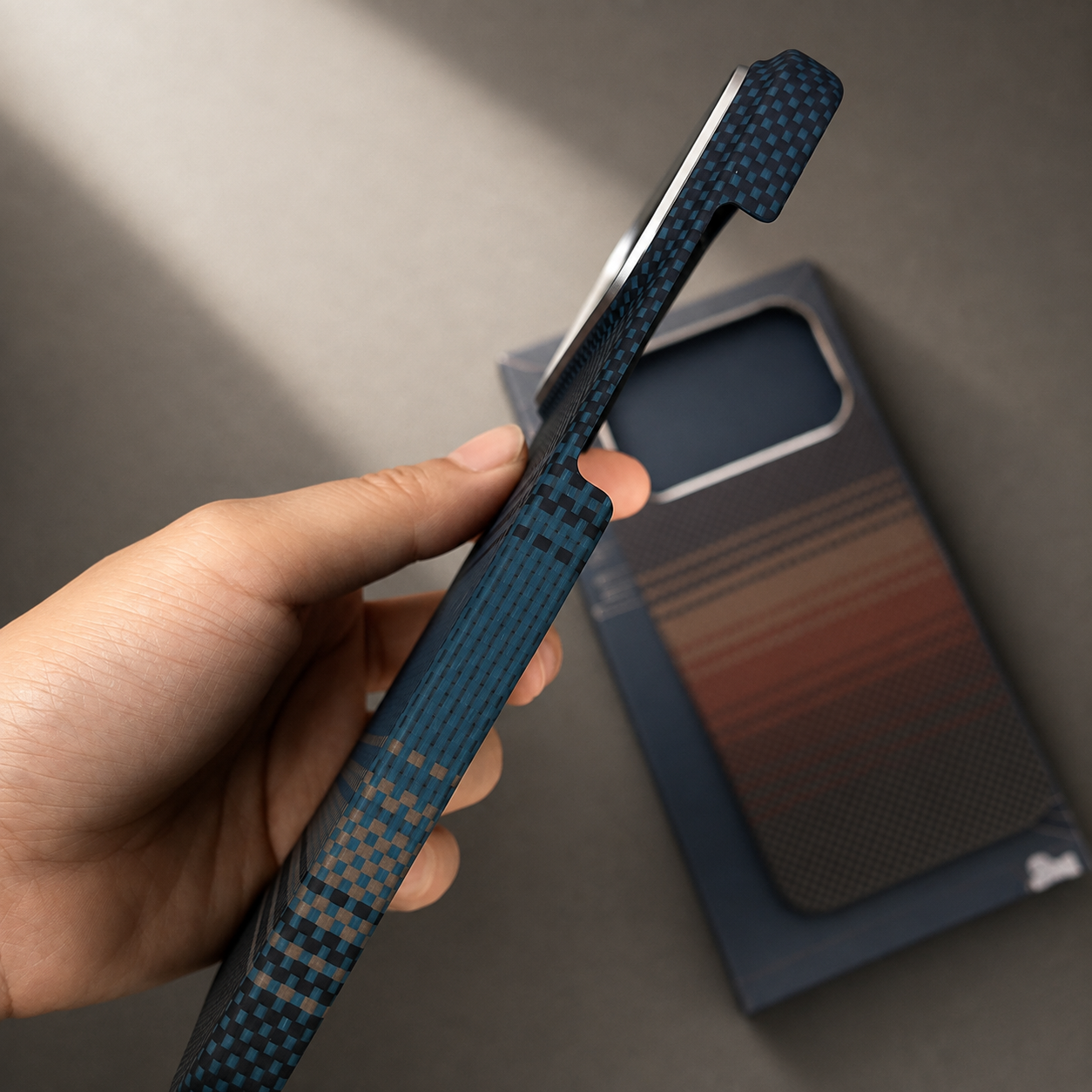 Premium Luxury iPhone Case MagSafe Compatible Ultra Thin Aramid Carbon Fiber Cover Kevlar Grade Shock Resistant Washable Protective Durable Design