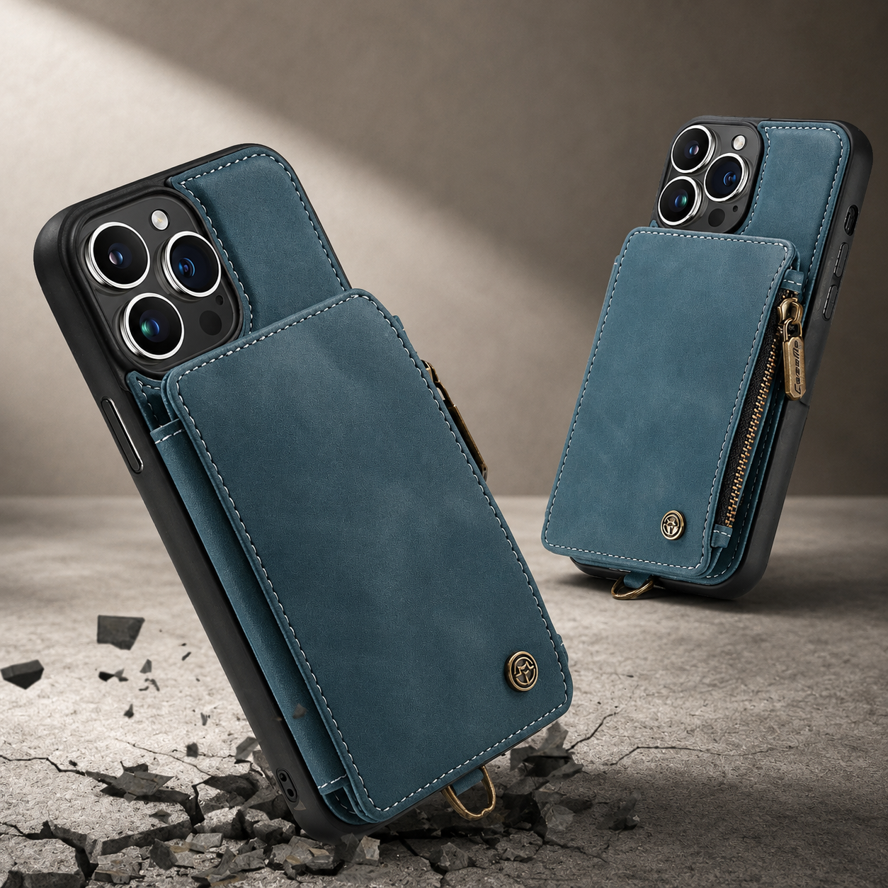 Premium Luxury iPhone Case Wallet MagSafe Compatible Leather Card Holder Stand Shockproof Camera Lens Protection Slim Protective Design Finish