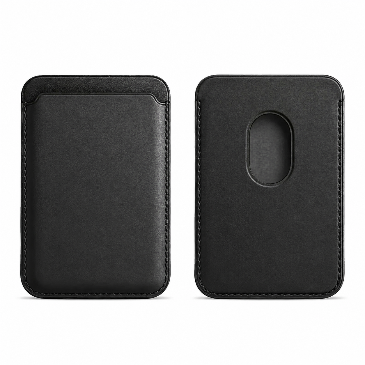 Premium Magnetic Leather Wallet for MagSafe Slim RFID Blocking Card Holder Strong Magnetic Wallet Anti-Scratch Leather Card Case Compatible with iPhone