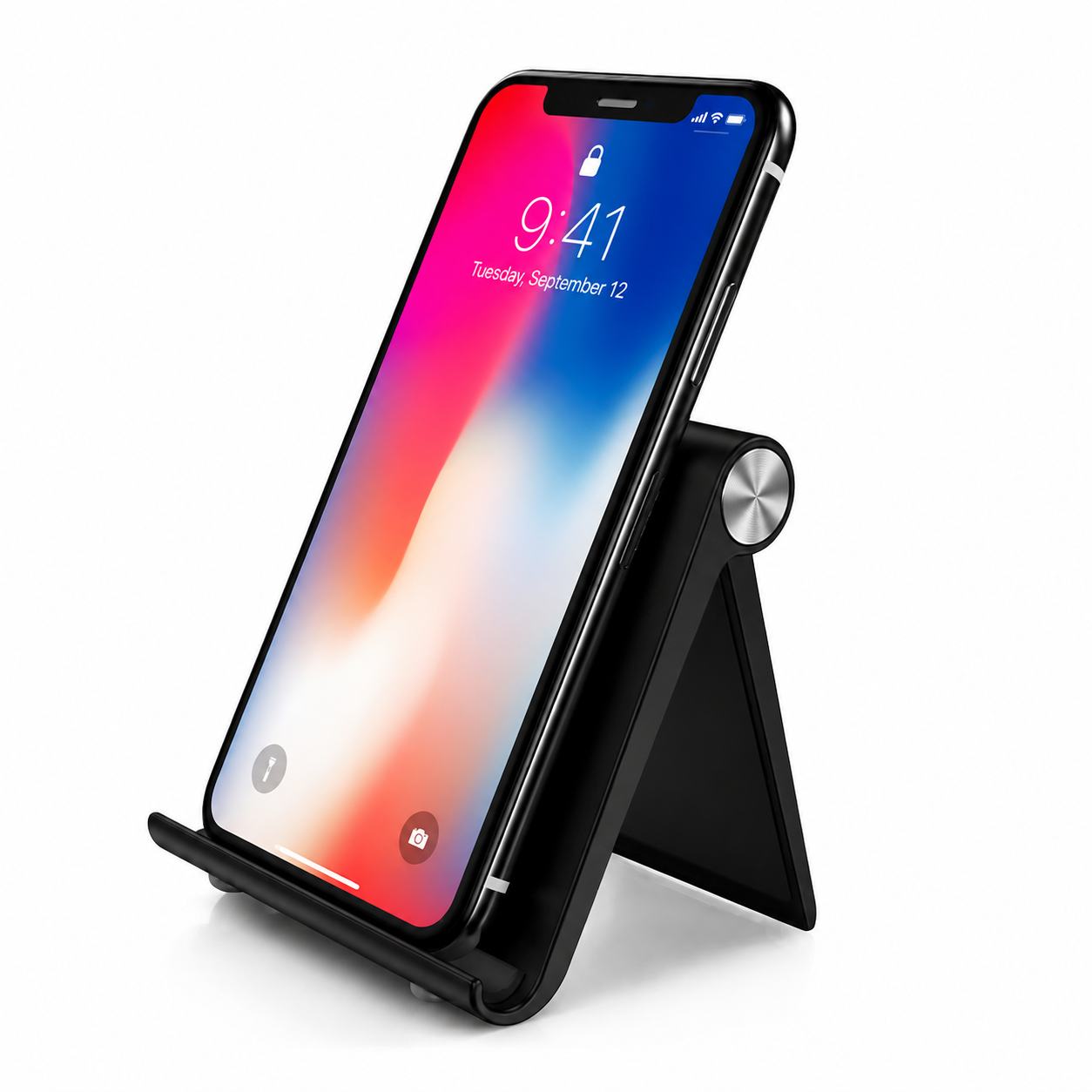 Premium Magnetic Phone Holder Stand Adjustable Foldable Desk Phone Stand Anti-Slip Mobile Phone Holder Ergonomic Viewing Stand Compatible with iPhone