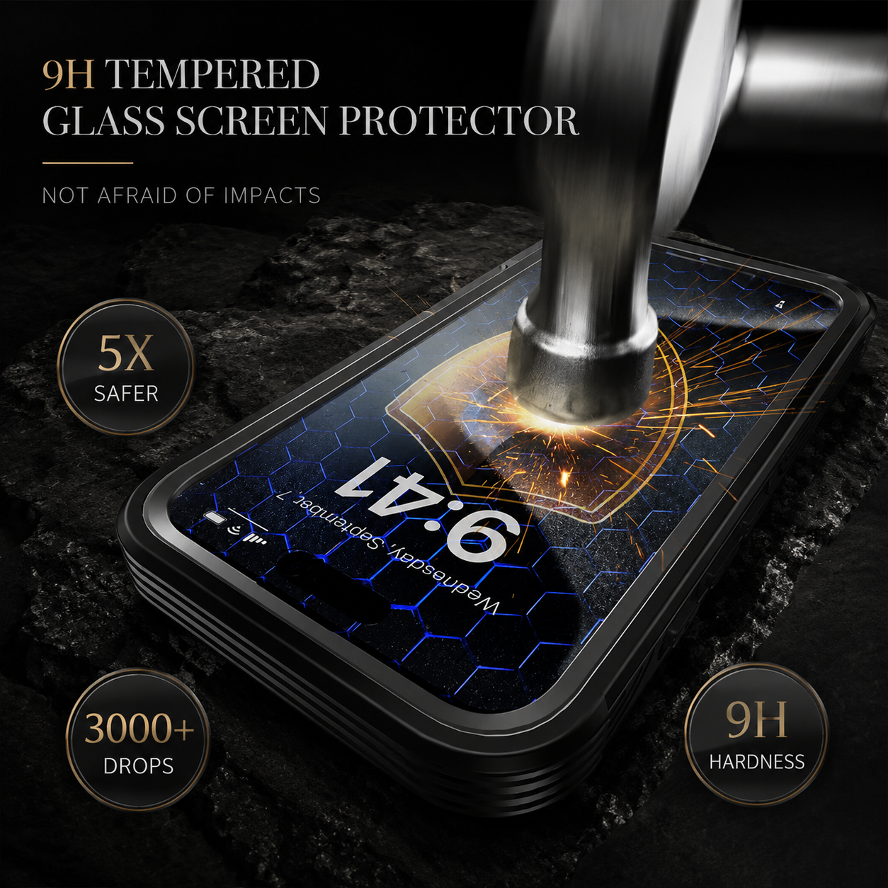 Premium Magnetic iPhone Case Full Body Tempered Glass MagSafe Compatible Shockproof Cover 360 Protection Wireless Charging Slim Protective Design