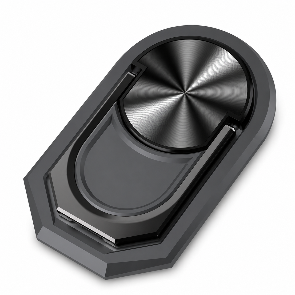 Premium Metal Finger Ring Phone Holder 180° Rotating Phone Grip Stand Universal Finger Ring Kickstand Adhesive Smartphone Holder Compatible with iPhone
