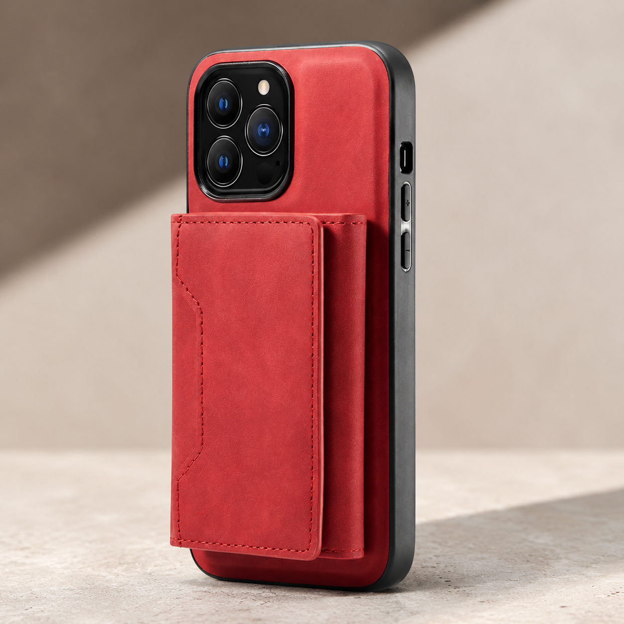 Premium iPhone Case 2-in-1 Detachable Magnetic Wallet Cover PU Leather Card Holder Shockproof Protective Case Pocket Design
