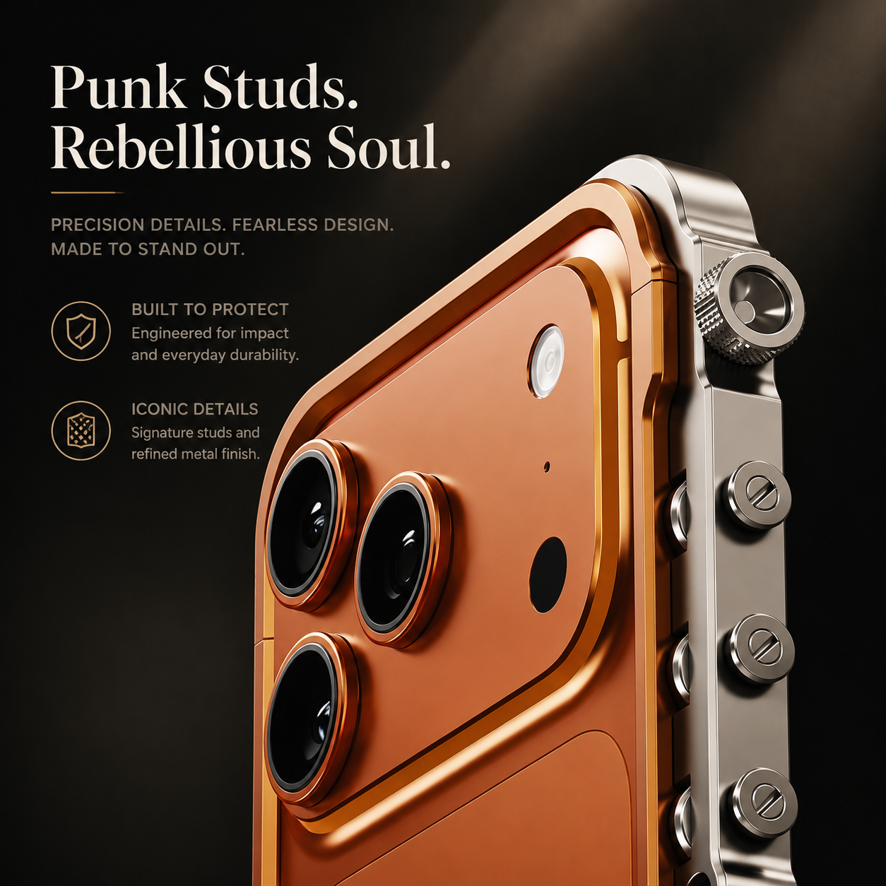 Premium iPhone Case Aluminum Alloy Bumper MagSafe Compatible Magnetic Protective Cover Shockproof Heat Dissipation Camera Lens Guard