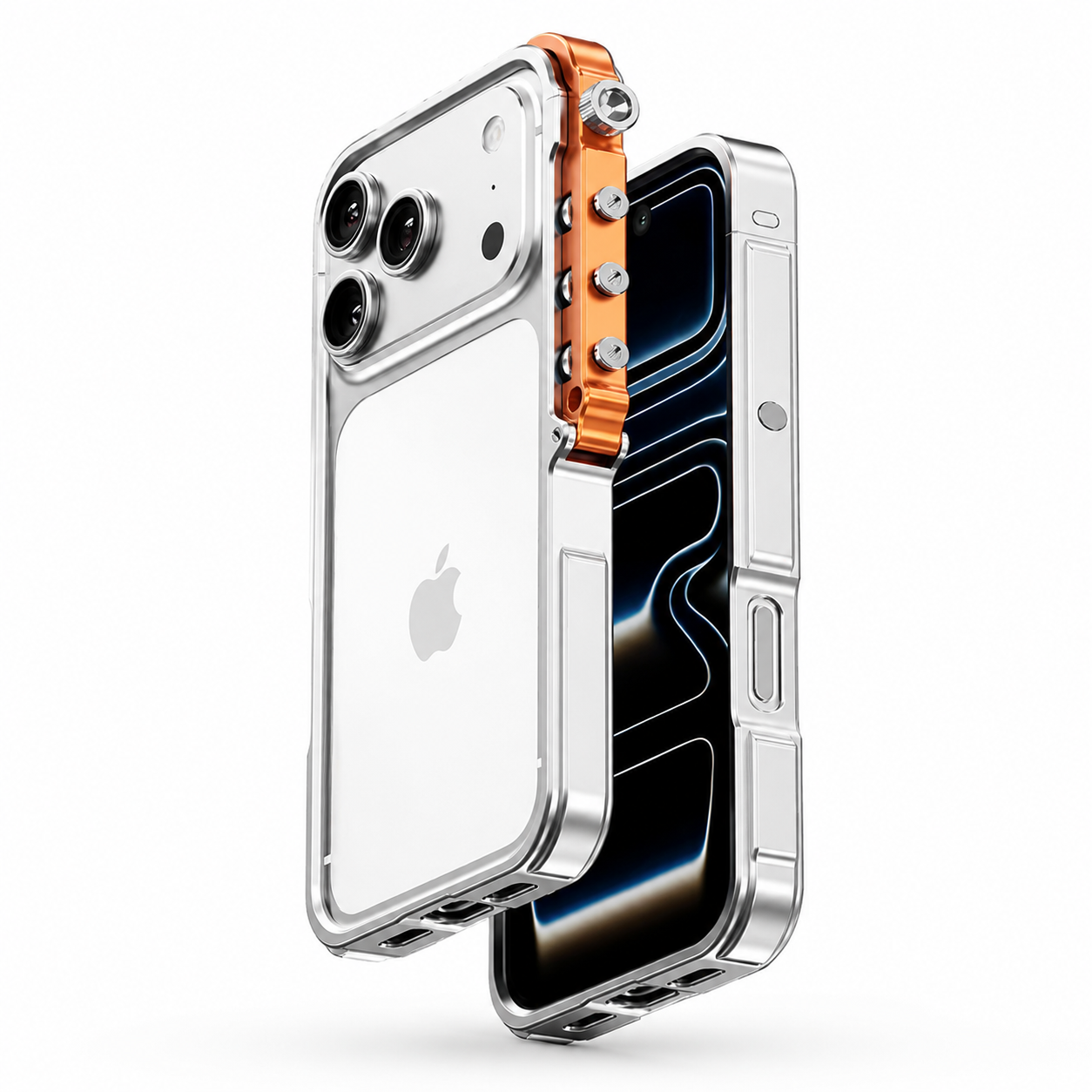 Premium iPhone Case Aluminum Alloy Bumper MagSafe Compatible Magnetic Protective Cover Shockproof Heat Dissipation Camera Lens Guard