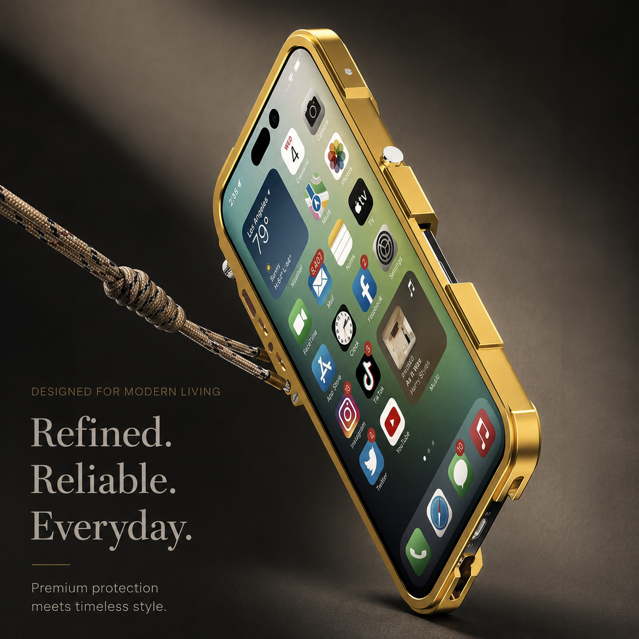 Premium iPhone Case Aluminum Metal Armor Bumper Shockproof Protective Cover Rugged Frame Design Scratch Resistant Slim Durable Full Coverage