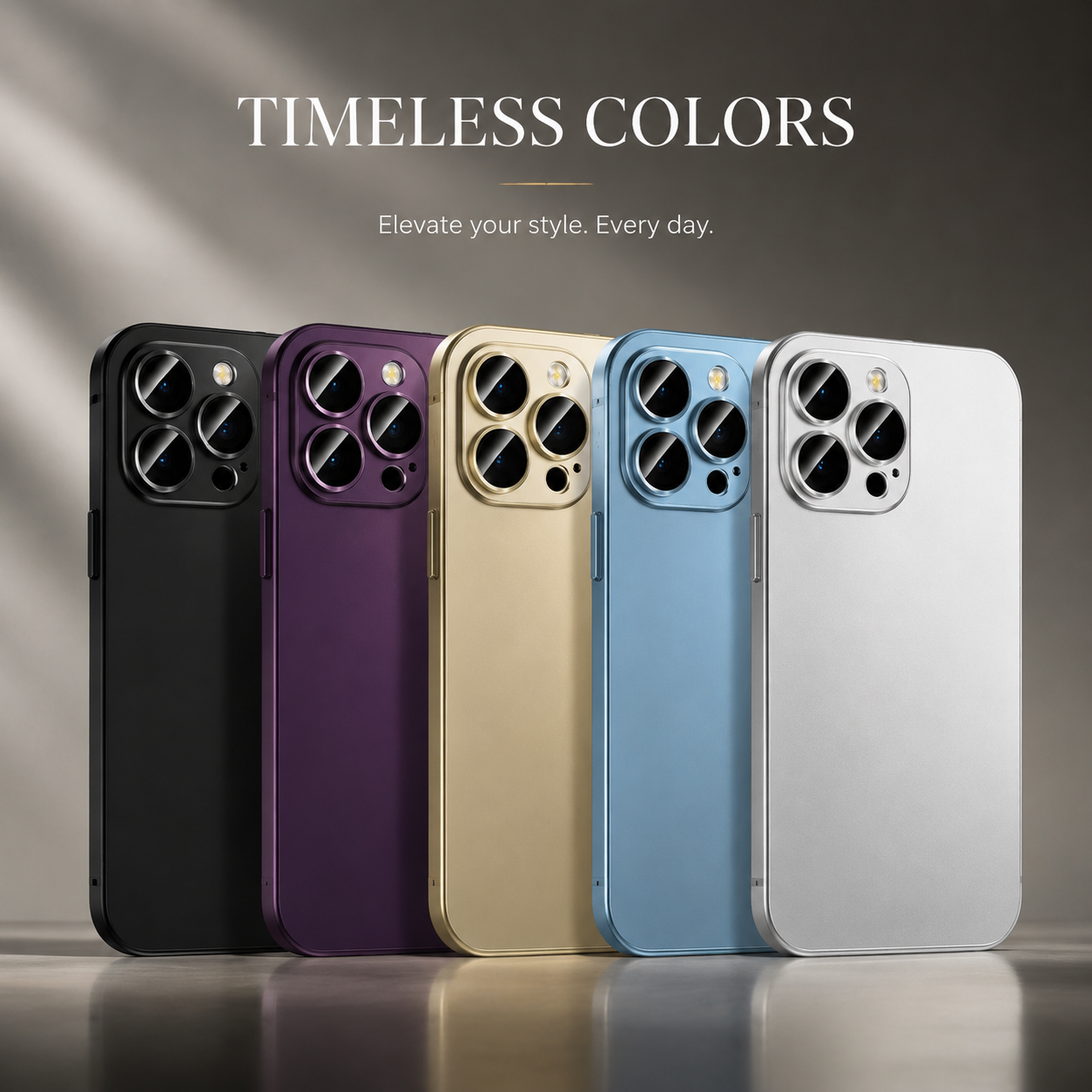 Premium iPhone Case Aluminum Metal Frame Shockproof Protective Cover PC Back Camera Lens Protection Wireless Charging Compatible Slim Luxury Design