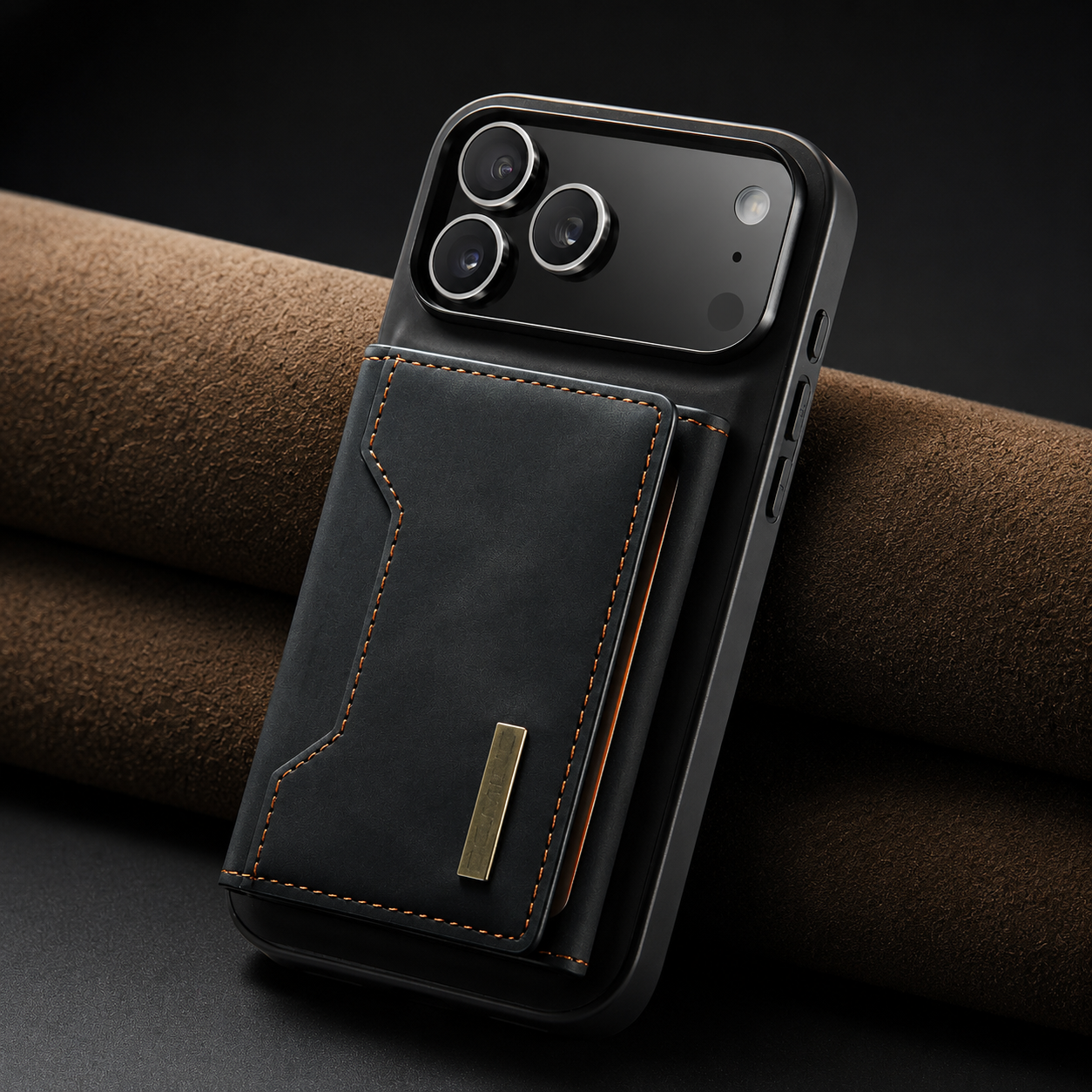 Premium iPhone Case Detachable Magnetic Leather Wallet Protective Cover Card Holder Kickstand Camera Lens Protection Anti Scratch Full Coverage