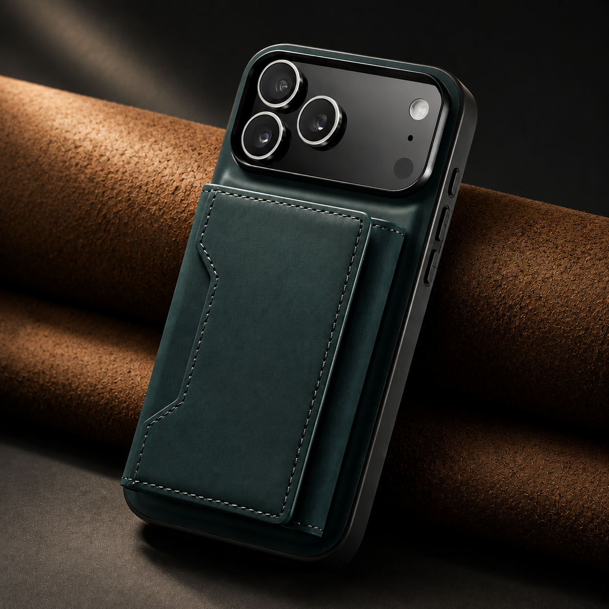 Premium iPhone Case Detachable Magnetic Leather Wallet Protective Cover Card Holder Kickstand Camera Lens Protection Anti Scratch Full Coverage