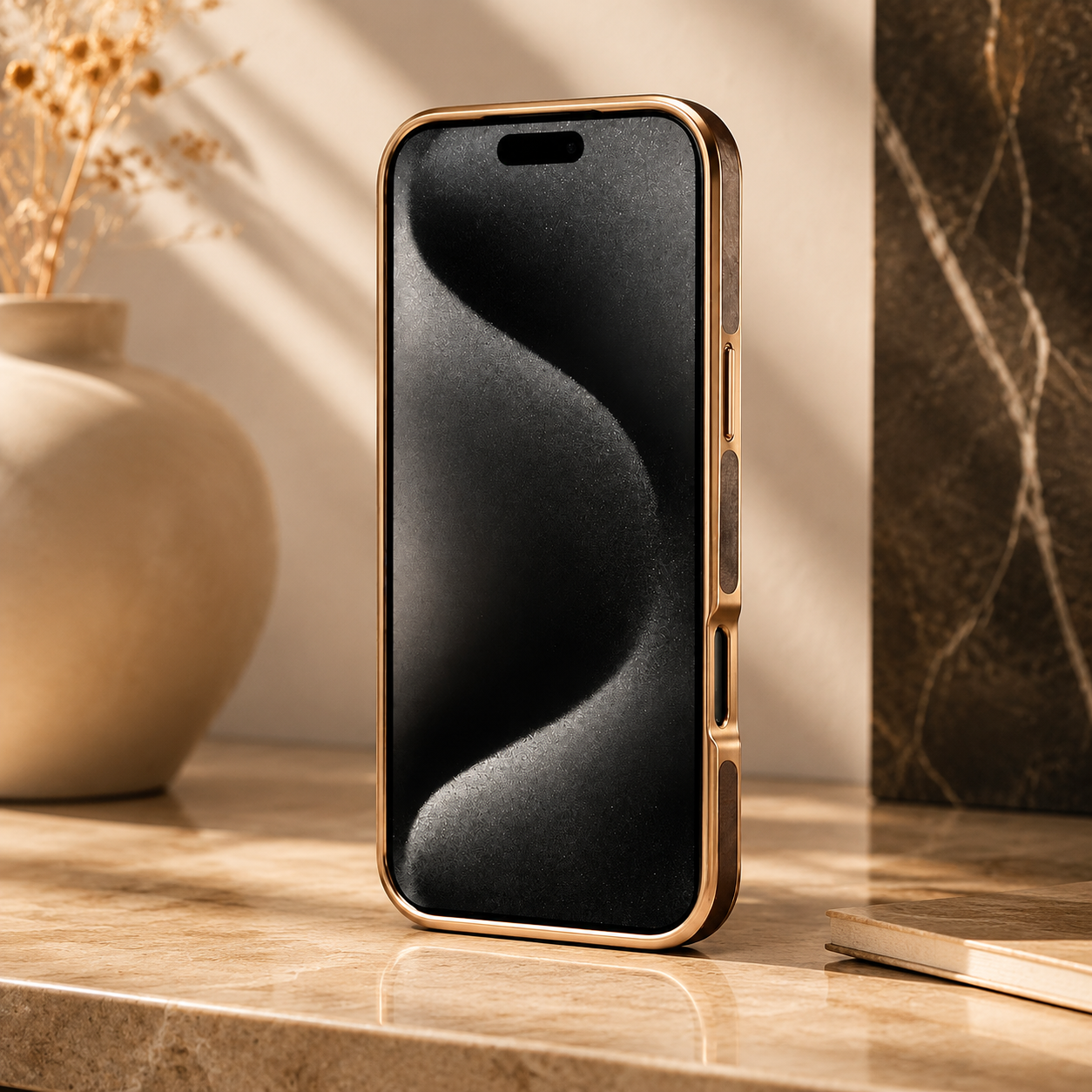 Premium iPhone Case Genuine Cowhide Leather Protective Cover Electroplated Frame Shockproof Non Slip Heat Resistant Scratch Resistant Slim Full Coverage